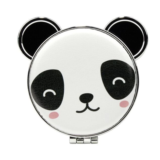 Miroir de poche kawaii panda noir et blanc &Oslash;7,2cm