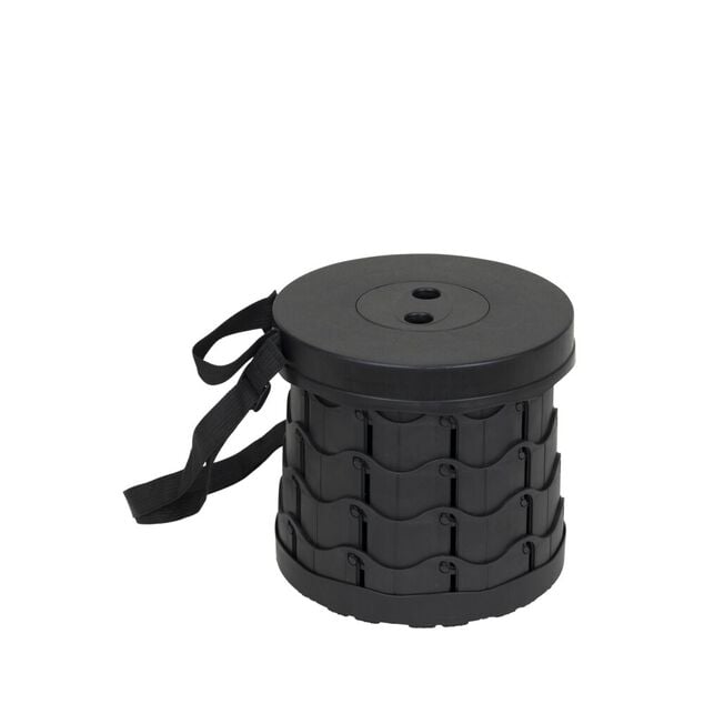 Tabouret camping pliable rond avec sangle de transport &Oslash;25xH45cm