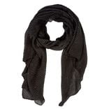 Foulard pliss&eacute; noir paillet&eacute;