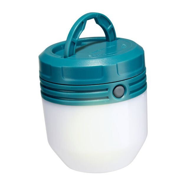 Lampe de camping &agrave; poser LED mini en plastique &Oslash;6,8xH13,5cm