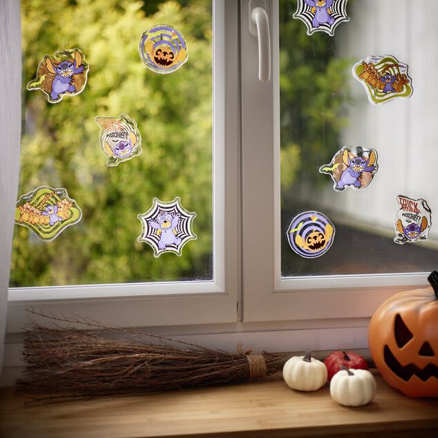 Lot de 5 autocollants Halloween Disney Stitch en gel