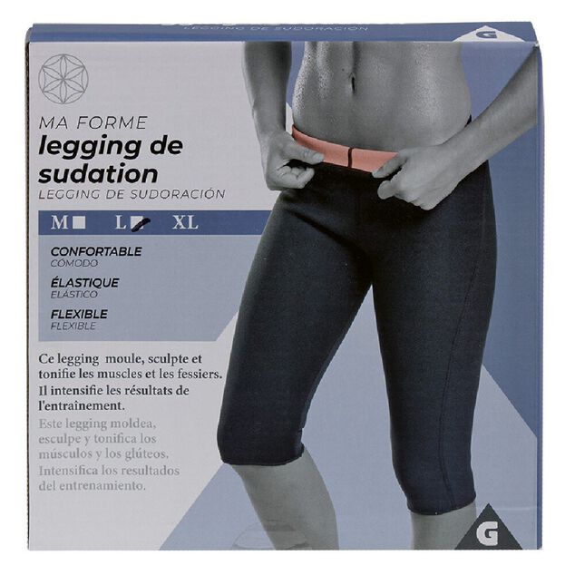 Legging de sudation n&eacute;opr&egrave;ne noir (3 tailles)