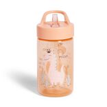Gourde de camping dinosaure pour enfant plastique rose 43cl