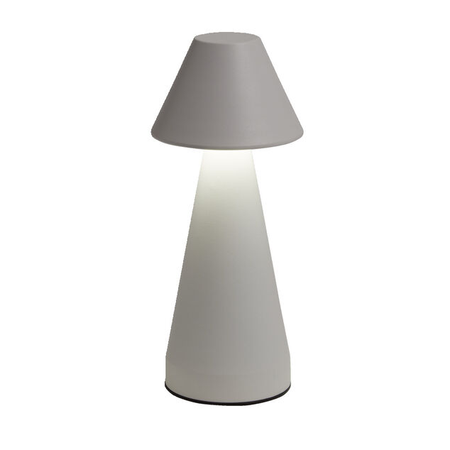 Lampe de table Conni USB tactile blanche Ø9,5xH22,5cm