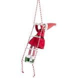 Lutin farceur fille grimpeur échelle H40cm