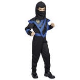 D&eacute;guisement ninja noir et bleu 7/10 ans