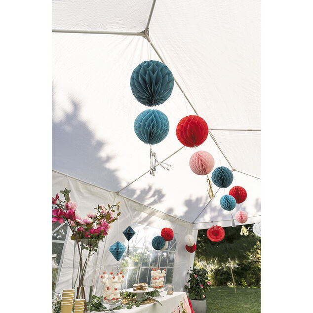 Tonnelle de r&eacute;ception &agrave; fen&ecirc;tres Palerme UPF50+ 590x290xH255cm 17m&sup2;