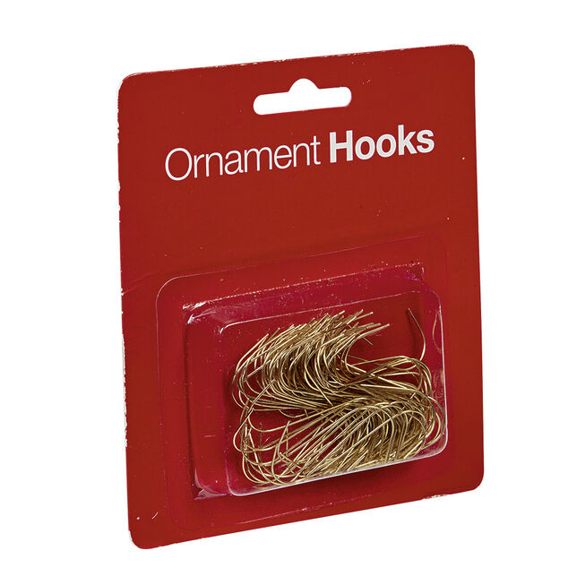 Crochet métallique doré x100