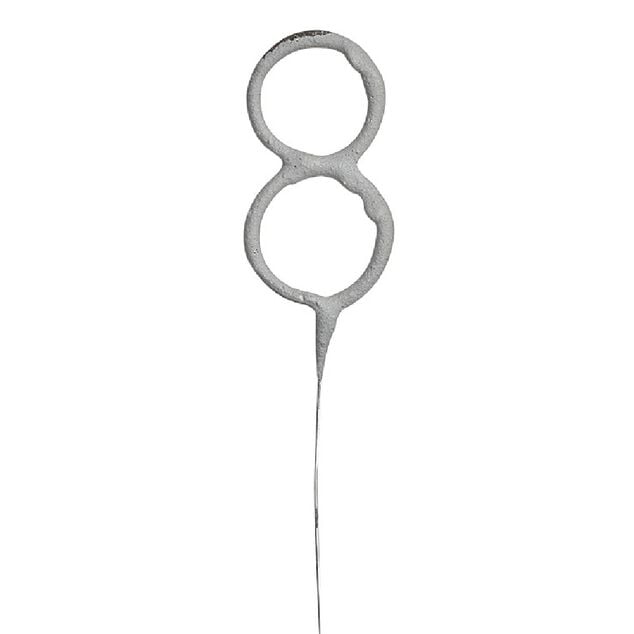 Cierge magique chiffre 8