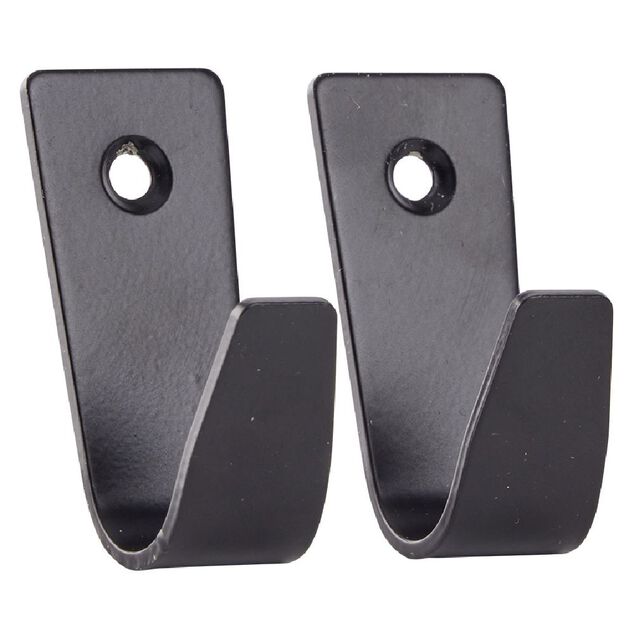 Crochet m&eacute;tal noir 3x2xH5cm x2