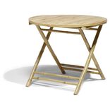 Table de jardin ronde en bambou Laos 2 personnes &Oslash;90xH.75 cm