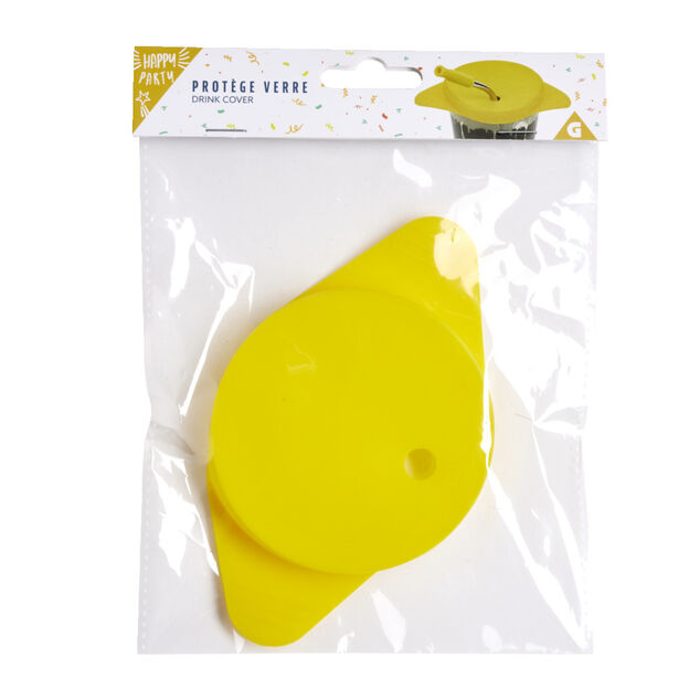 Protège verre couvercle avec paille - 2 modèles