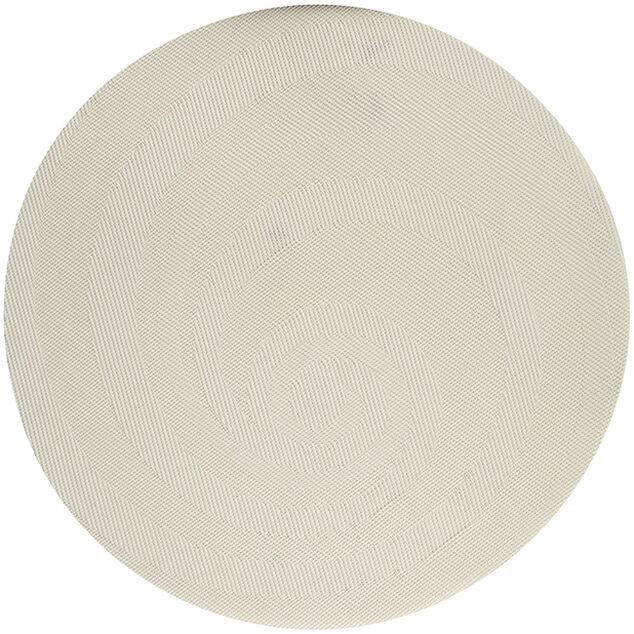 Set de table rond tress&eacute; beige &Oslash;36cm