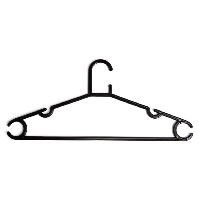 Cintre en plastique Noir x5 - L38,5xH17cm