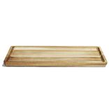 Plateau en bois d'acacia rectangulaire 17,8x40cm