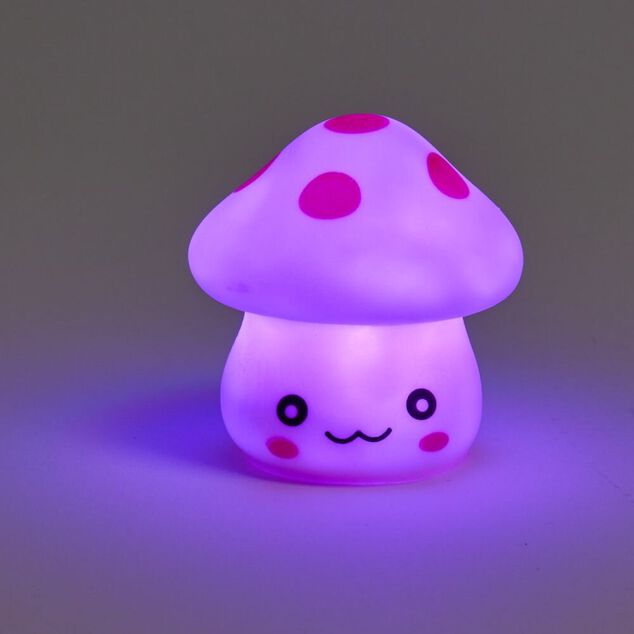 Veilleuse LED champignon Ø6xH6cm