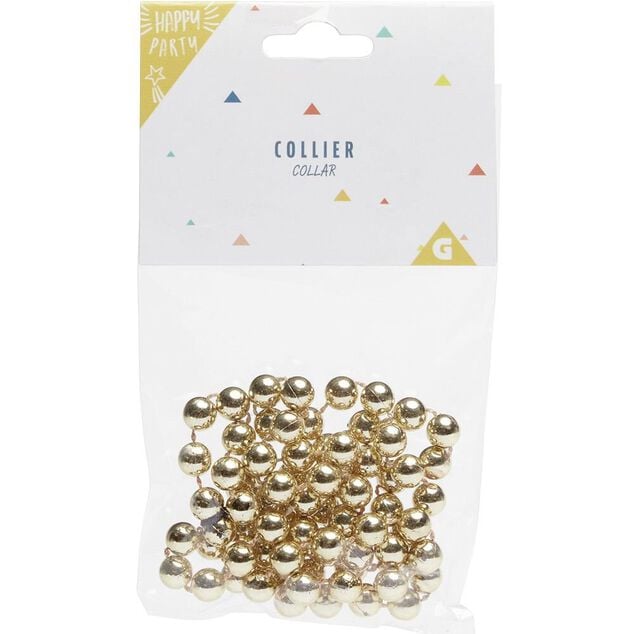 Collier fantaisie Taille adulte x3