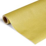 Chemin de table 320cm tissu intiss&eacute; dor&eacute; paillet&eacute;