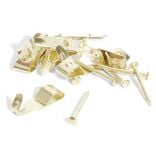 8 crochets à tableau avec aiguille acier laitonné - N°0