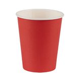 Gobelet en carton rouge et blanc 21 cl x50