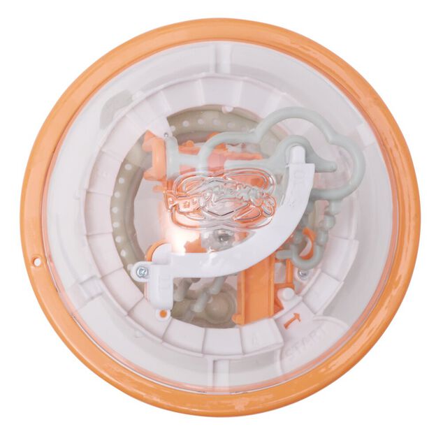 Boule Perplexus 3D 100 d&eacute;fis plastique jaune 23x20cm