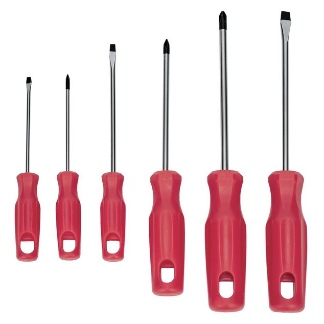 Lot de 6 tournevis diff&eacute;rents formats