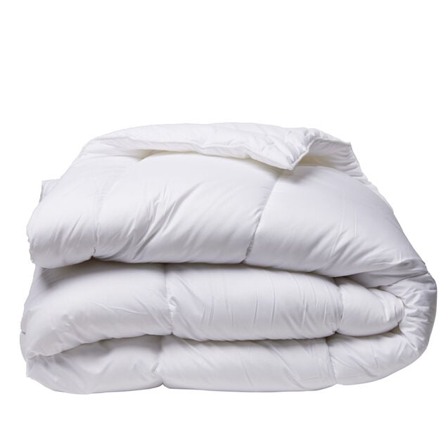 Couette tempérée DODO 2 personnes anti-acariens blanche 240x220cm