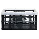 Casier pliant 32L noir et blanc