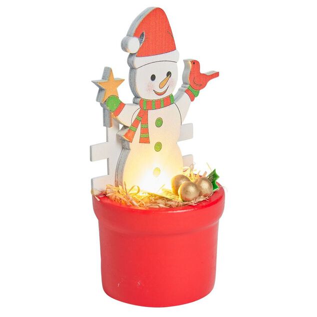 Figurine lumineuse dans pot - 4 mod&egrave;les