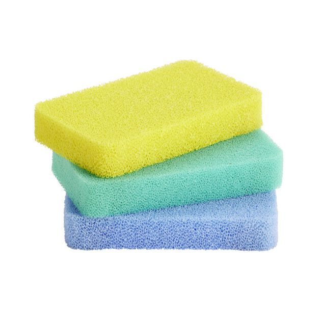 &Eacute;ponge multiusage silicone 11,5x7x&Eacute;p2cm 3 pi&egrave;ces