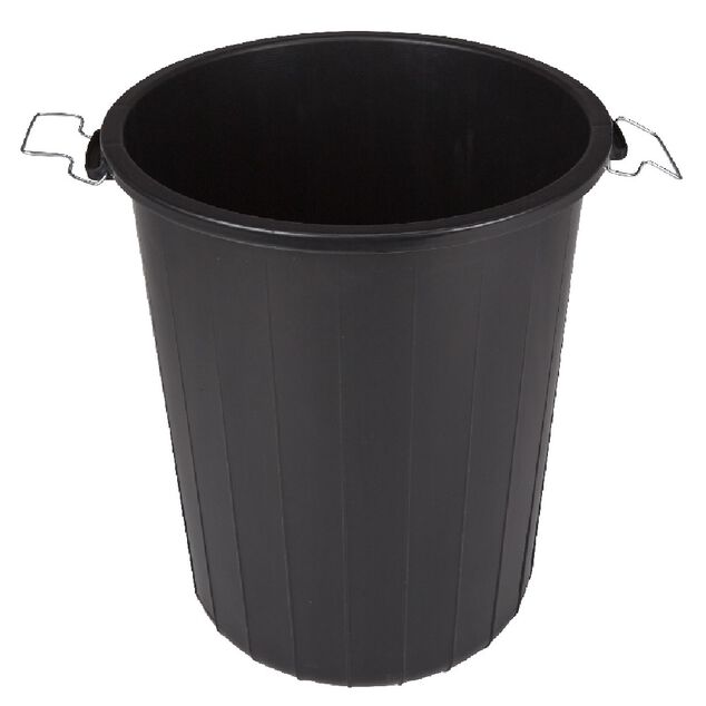 Poubelle de jardin noir 70 L