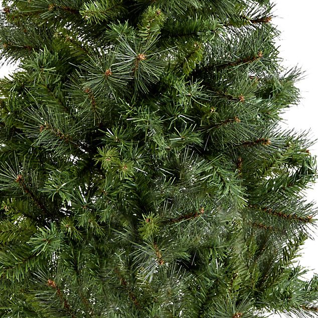 Sapin de No&euml;l artificiel pied en bois H180 cm 474 branches vert