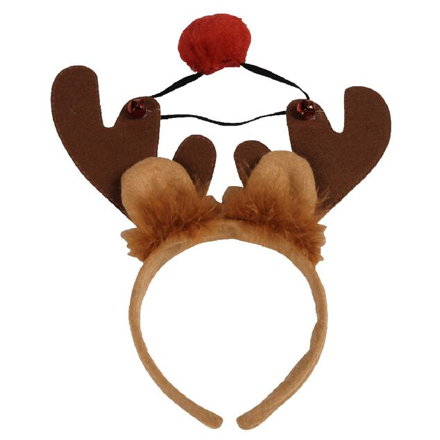 Serre-tête renne et nez rouge