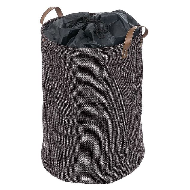 Panier &agrave; linge rond gris 56L