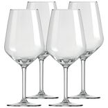 Lot de 4 verres &agrave; pied transparent 53cl