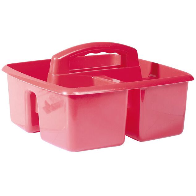 Panier de rangement en plastique 3 compartiments 23x23xH9 cm