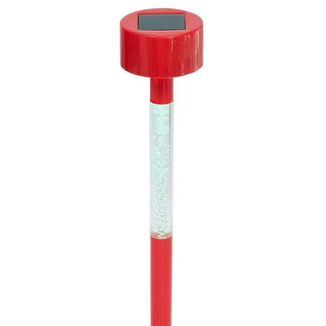 Borne solaire tube 1LED couleurs changeantes H32,5cm