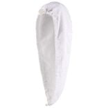 Serviette &agrave; cheveux ultra absorbante 100% coton blanc