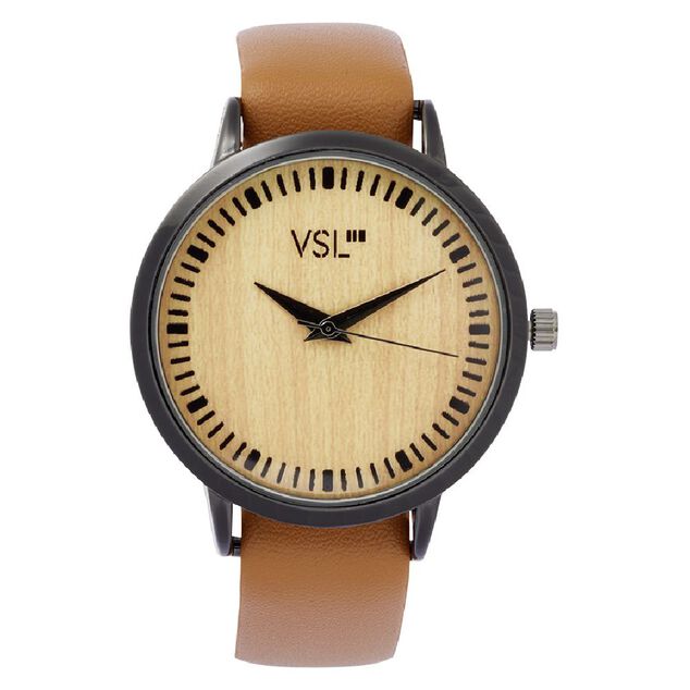 Coffret montre effet bois + 1 bracelet