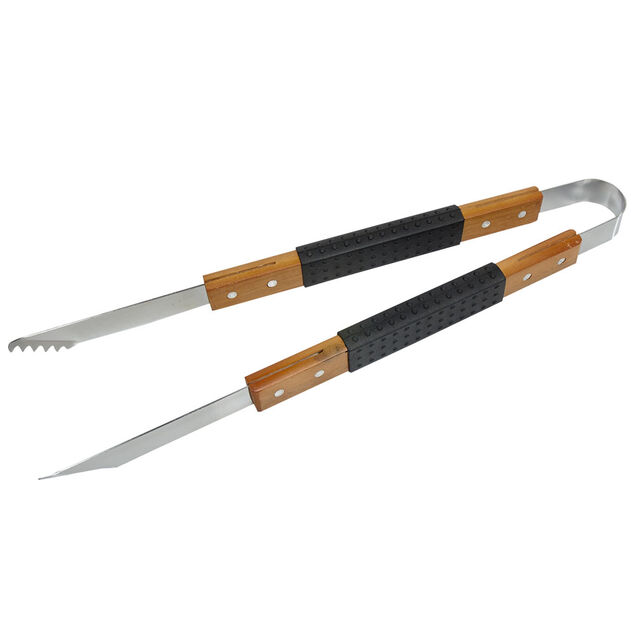 Ustensile barbecue x3 bois et m&eacute;tal