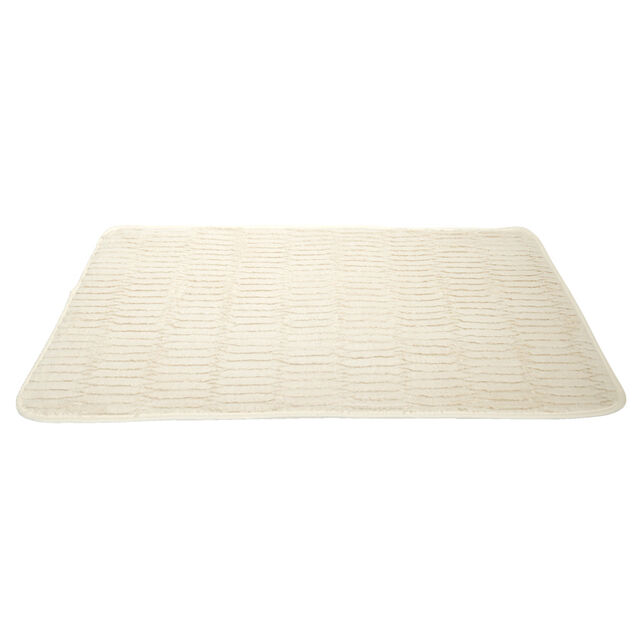 Tapis rectangulaire beige ou blanc 50x80cm