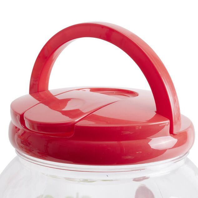 Distributeur boisson 3,8L plastique motif fruit avec 4 verres 480ml (2 mod&egrave;les)
