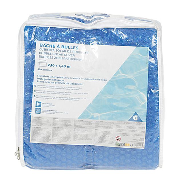 B&acirc;che &agrave; bulles rectangulaire 210 x 140 cm