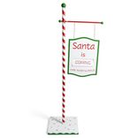 Décoration de Noël panneau en bois "Santa is coming" H100cm