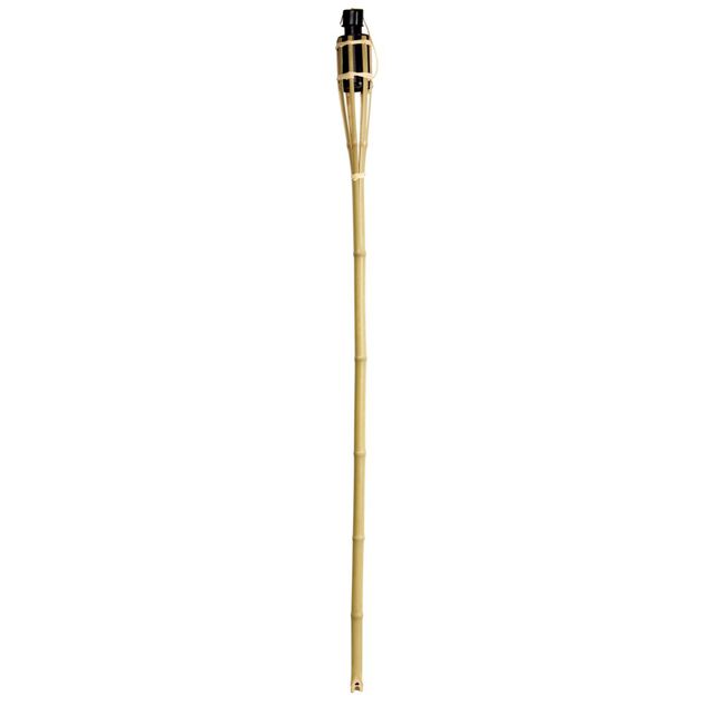Torche bambou et m&eacute;tal &agrave; planter H120cm