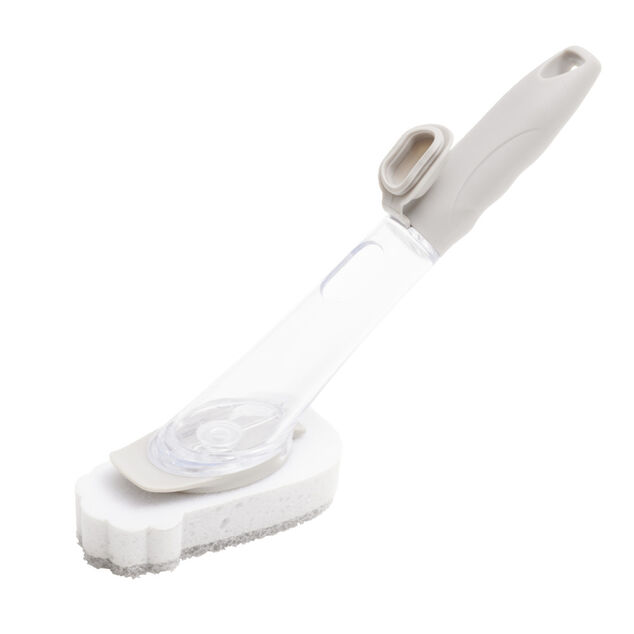 Brosse de nettoyage en mousse avec distributeur de savon intégré L27,5cm