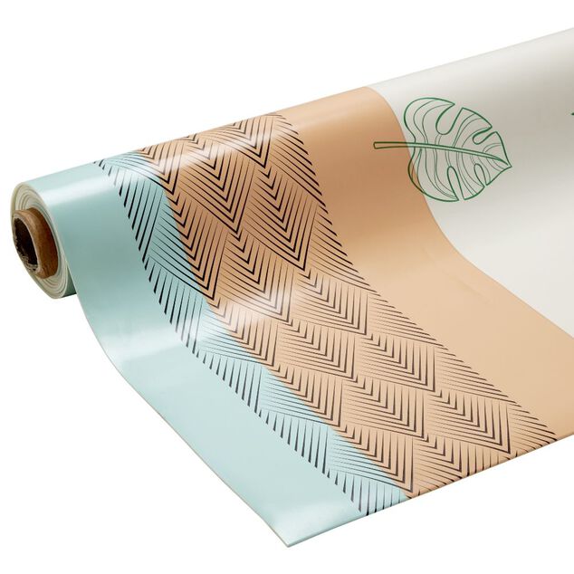 Toile cirée motif végétal L. 140 cm