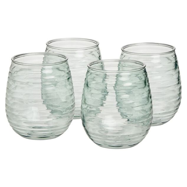 Verre plastique transparent 50cl x4