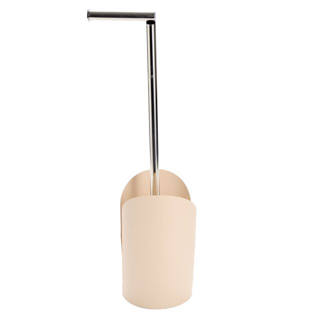Support papier WC m&eacute;tal et plastique &Oslash;15xH61cm (3 mod&egrave;les)
