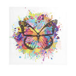 Toile imprim&eacute;e motif papillon 60x60cm